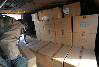 كاميرا خبرني ترافق إحدى طائرات الإغاثة الإنسانية من الأردن إلى غزة - فيديو