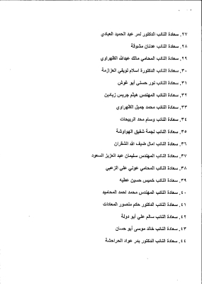 الأردن.. تحويل مذكرة رفض التهجير النيابية إلى اللجنة القانونية