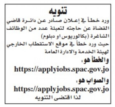 الأردن.. شواغر ومدعوون للتعيين - أسماء