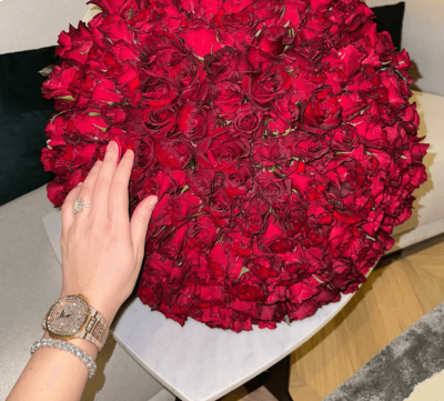 نسرين طافش تحتفل بعيد الحب بخاتم زواجها الثالث (صور)