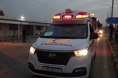 الأردن .. إخلاء 29 طفلاً من قطاع غزة براً وجواً - صور