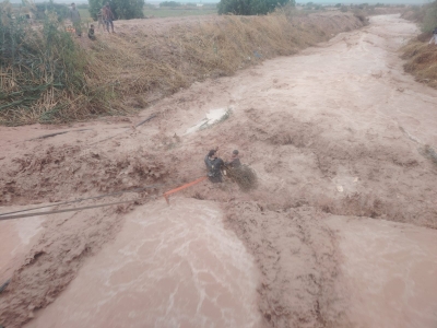 الدفاع المدني ينقذ طفلاً ويخلي جثة شقيقته في الكرك