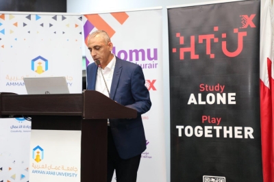 رئيس جامعة عمان العربية يستقبل وفداً من جامعة الحسين التقنية