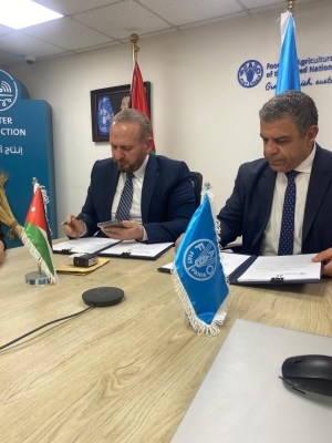 (الفاو) توقع مع شركة محلية إتفاقية لخطة مشاركة المجتمع المحلي مع منظمات المجتمع المدني حول التكيف مع تغير المناخ