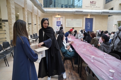 إفطار رمضاني للطلبة المغتربين في جامعة الشرق الأوسط