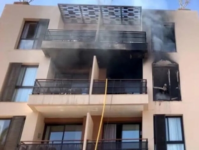 اندلاع حريق هائل بفندق كريستيانو رونالدو بالمغرب (صور)