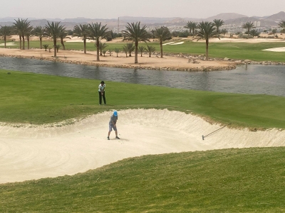 انطلاق المعسكر التحضيري للاعبي المنتخب الوطني على ملعب نادي أيلة للجولف