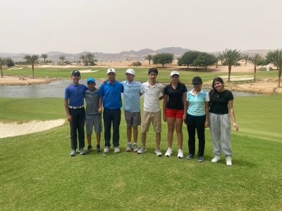 انطلاق المعسكر التحضيري للاعبي المنتخب الوطني على ملعب نادي أيلة للجولف