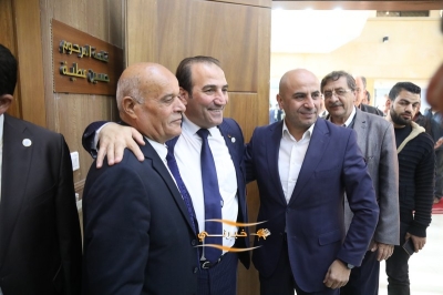 الدويري يستقبل المهنئين بفوزه برئاسة مجلس نقابة المقاولين
