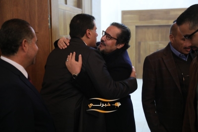 الدويري يستقبل المهنئين بفوزه برئاسة مجلس نقابة المقاولين