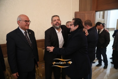 الدويري يستقبل المهنئين بفوزه برئاسة مجلس نقابة المقاولين