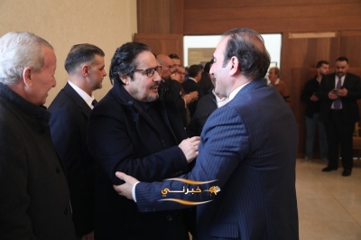 الدويري يستقبل المهنئين بفوزه برئاسة مجلس نقابة المقاولين