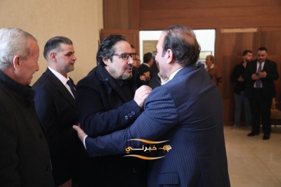 الدويري يستقبل المهنئين بفوزه برئاسة مجلس نقابة المقاولين