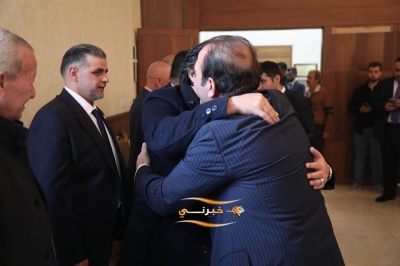 الدويري يستقبل المهنئين بفوزه برئاسة مجلس نقابة المقاولين