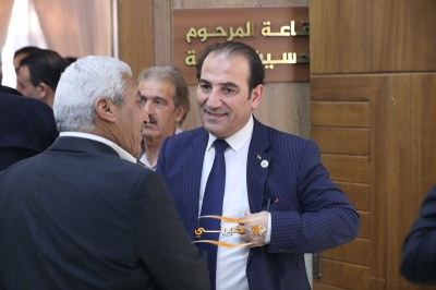 الدويري يستقبل المهنئين بفوزه برئاسة مجلس نقابة المقاولين