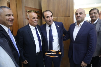 الدويري يستقبل المهنئين بفوزه برئاسة مجلس نقابة المقاولين