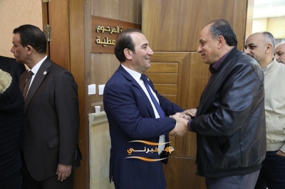 الدويري يستقبل المهنئين بفوزه برئاسة مجلس نقابة المقاولين