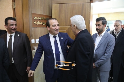 الدويري يستقبل المهنئين بفوزه برئاسة مجلس نقابة المقاولين