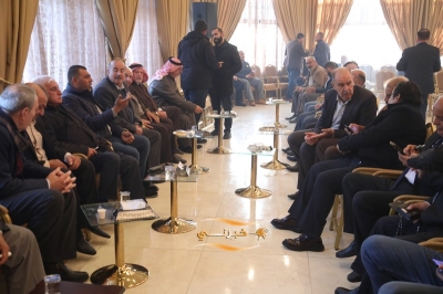 الدويري يستقبل المهنئين بفوزه برئاسة مجلس نقابة المقاولين