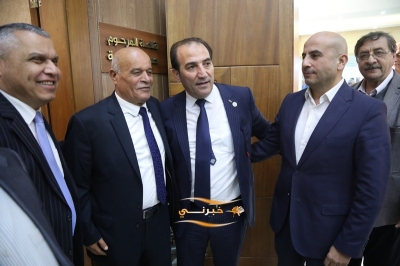 الدويري يستقبل المهنئين بفوزه برئاسة مجلس نقابة المقاولين