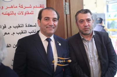 الدويري يستقبل المهنئين بفوزه برئاسة مجلس نقابة المقاولين