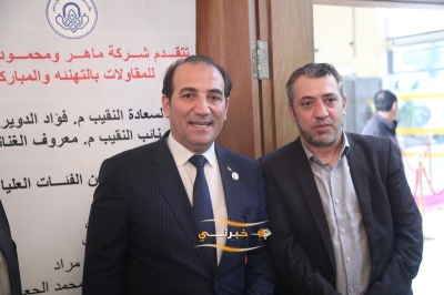 الدويري يستقبل المهنئين بفوزه برئاسة مجلس نقابة المقاولين