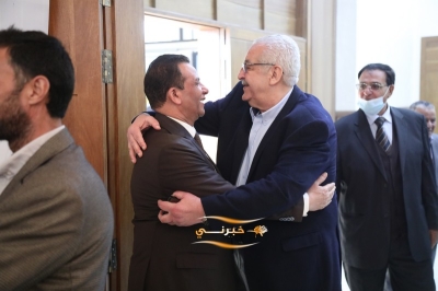 الدويري يستقبل المهنئين بفوزه برئاسة مجلس نقابة المقاولين