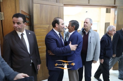 الدويري يستقبل المهنئين بفوزه برئاسة مجلس نقابة المقاولين