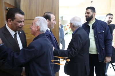 الدويري يستقبل المهنئين بفوزه برئاسة مجلس نقابة المقاولين