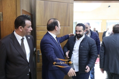 الدويري يستقبل المهنئين بفوزه برئاسة مجلس نقابة المقاولين