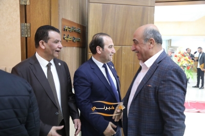 الدويري يستقبل المهنئين بفوزه برئاسة مجلس نقابة المقاولين