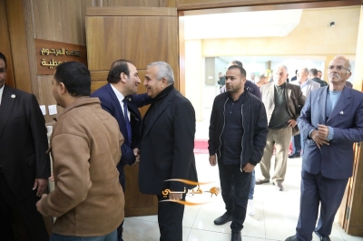 الدويري يستقبل المهنئين بفوزه برئاسة مجلس نقابة المقاولين