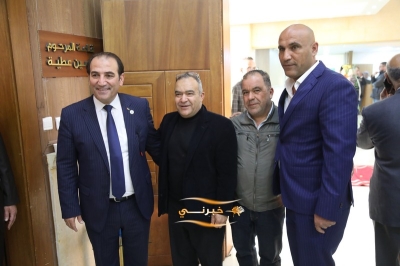 الدويري يستقبل المهنئين بفوزه برئاسة مجلس نقابة المقاولين
