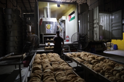 المخبز الأردني المتنقل المزود الوحيد حاليا للخبز في غزة