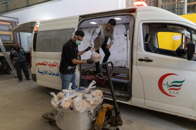 المخبز الأردني المتنقل المزود الوحيد حاليا للخبز في غزة