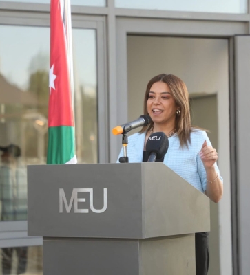 فرح البدري..في ملتقى جامعة الشرق الأوسط .. مواجهة الجمهور بلغة المستقبل