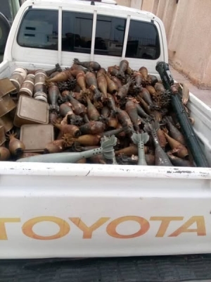 العثور على أسلحة وذخائر مدفونة في ريف درعا