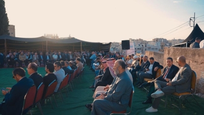 وقفة لعشائر الحنيطي واهالي ابوعلندا دعما للقوات  الأمنية  ومواقف الملك