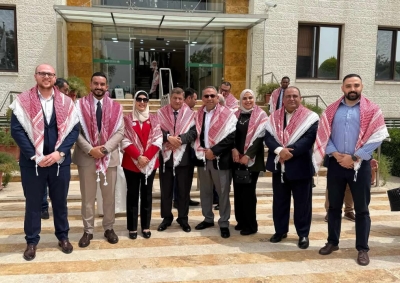 الشماغ الأردني زين الوفود العربية الذين احتفلوا بالعيد الـ45 لتأسيس جمعية العلاج الطبيعي الأردنية
