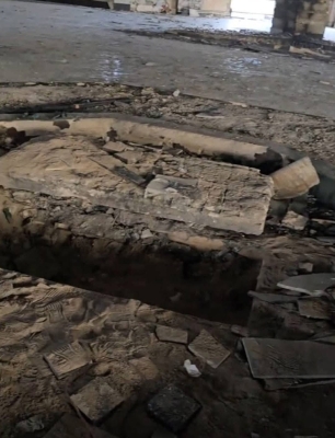 مجهولون ينبشون قبر حافظ الأسد - فيديو وصور