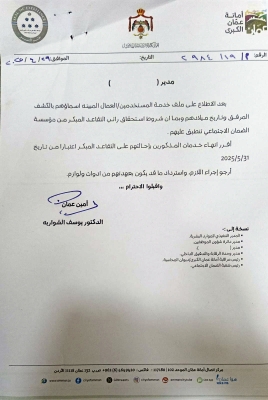 الامانة تصدر قائمة تقاعدات جديدة - اسماء