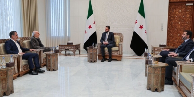 الشرع يستقبل وليد جنبلاط