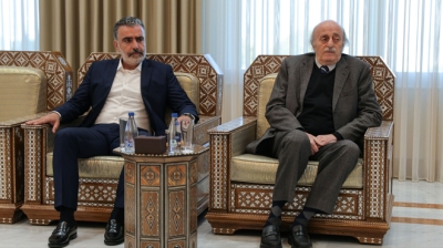 الشرع يستقبل وليد جنبلاط