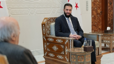 الشرع يستقبل وليد جنبلاط