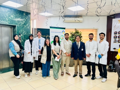 جامعة عمان العربية تشارك في فعالية صحية توعوية في مدارس الصرح الأولى