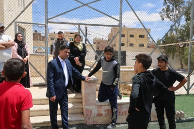 أمين عام  وزارة  الشباب في زيارة تفقدية مفاجئة للمرافق الشبابية والرياضية في محافظة الزرقاء