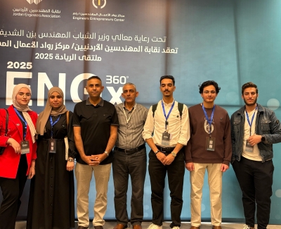 فريق من جامعة عمان العربية يشارك في ملتقى الريادة (ENGx 360 2025: Greennovate)