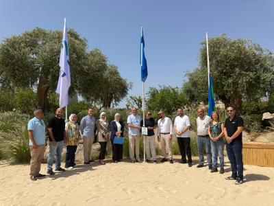 أيلة تحتفل بحصول نادي شاطئ B12 على المفتاح الأخضر وتجديده لـ ماما جايا ورفع العلم الأزرق في 3 مواقع