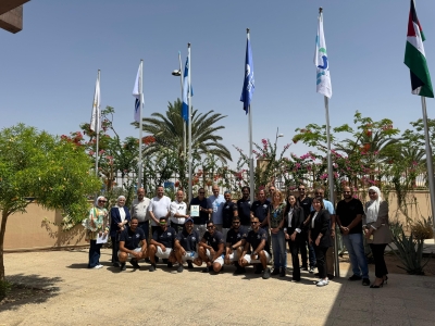 أيلة تحتفل بحصول نادي شاطئ B12 على المفتاح الأخضر وتجديده لـ ماما جايا ورفع العلم الأزرق في 3 مواقع