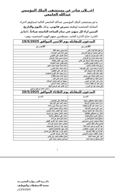 مستشفى الملك المؤسس يدعو أردنيين لمقابلات توظيفية - أسماء